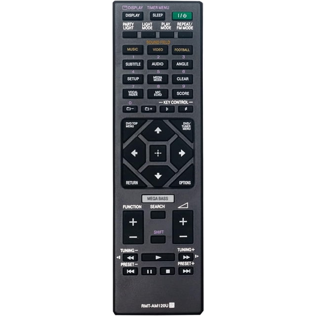 RMT-AM120U Mando a distancia de repuesto para sistema de audio doméstico de alta potencia MHC-V7D