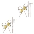 thumbnail image 4 of Auriculares intrauditivos Sidaley con cable desmontable de 3,5mm Oro con micrófono 2piezas, 4 of 6