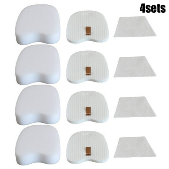 LITTLE HOME Filters kit,for Shark Rocket Zero-M Ultra-Light Corded Stick HV345 ZS350 ZS350C ZS351 ZS351C ZS352 Vacuums,Replaces for Shark Part # XPMFK320 & 1084FTV320(8 Pre-Filters & 4 Post-Filters)