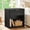 Black, variant on Buildhom 2pc Fluted Nightstand with Charging Station, 23" Wide Wood End Table with 1 Drawer & Open Shelf for Bedroom, Living Room, White