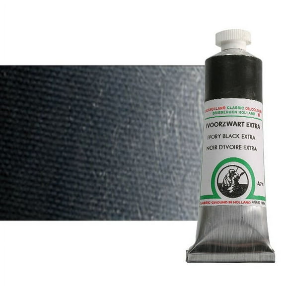 Old Holland Classic Oil Color - Ivory Black Extra, 40 ml tube