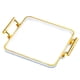 thumbnail image 2 of Bandeja para servir rectangular con asas para guardar joyas, bandeja de almacenamiento de escritorio para Transparente, 2 of 9