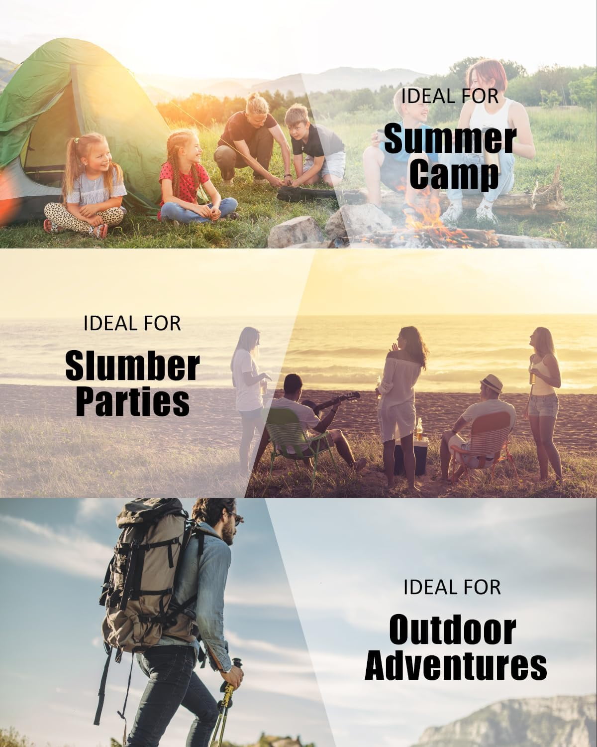 Sleeping Bags for Adults Backpacking Lightweight Waterproof- Cold Weather Sleeping Bag for Girls Boys Mens for Warm Camping Hiking Outdoor Travel Hunting with Compression Bags