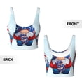 thumbnail image 5 of Lsque Cute Gnomes in USA1 Printed Women'S Sports Bra, Compression, Moisture Wicking, High-Impact Sports Bra For Women,Supportive sports bra-Medium, 5 of 9