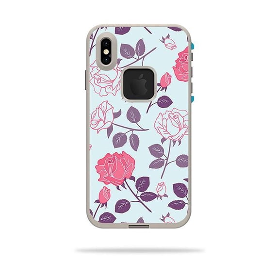 MightySkins LIFIPXSM-Vintage Floral Skin Decal Wrap for LifeProof Fre iPhone XS Max Case Sticker - Vintage Floral