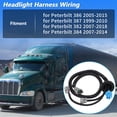 thumbnail image 2 of Arnés de Faro Único para Peterbilt 386 2005-2015 para Peterbilt 387 1999-2010 Conector de Cableado de Faro para Peterbilt 382 2007-2018 No. 61A3002-0474, 2 of 7