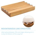 thumbnail image 3 of Teak soap Dish for Shower by HTB, Wood Decorative Bath soap Holder Heightened Base Design to Keep Soap Dry in Kitchen, Bathroom, Sink, Bathtub, Cute Wooden soap Saver for Hand Face Shampoo bar (1pcs), 3 of 7