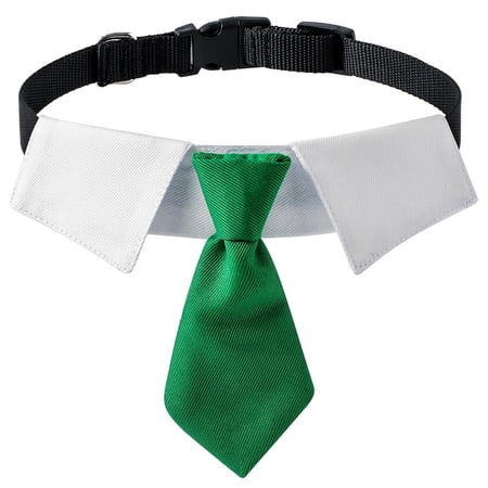 Adjustable Dog Neck Tie Collar Dog Collar with Necktie Wedding Formal Dog Collars for Dogs Pets