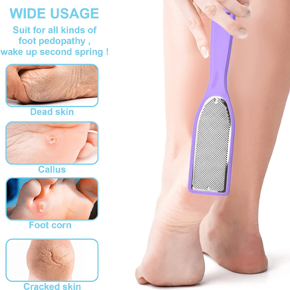 Nano Glass Foot File & Nail File, Foot Scrubber Callus Remover for Feet,  Foot Care Pedicure Tool for Dead Skin Removal, Foot Rasp for Hard Skin