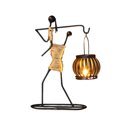 thumbnail image 1 of Inspired Tea Light Candle Holder with Metal Art Girl Figure, 1 of 10