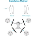 thumbnail image 4 of 8 Piezas de Hélices para DJI Mini 3 Pro Drone Accesorio Vuelo Silencioso Hélices Reemplazables para Drones Hoja de Hélice de Bajo Ruido con Destornillador y 12 Tornillos Negro Naranja 8 Negro Naranja, 4 of 6
