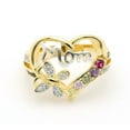 thumbnail image 6 of Mom Heart Ring Cz Gold Plated Engraved to Mom With Love Womens Ginger Lyne Collection, 6 of 7