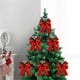 thumbnail image 1 of 6pcs Set Christmas Tree Decoration Bowknot Velvet Hem Ribbon Bowknot Handmade Holiday Decorations, 1 of 6