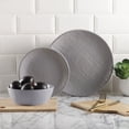 thumbnail image 1 of Safdie & Co Dinnerset Grey Linen Embossed, 1 of 2
