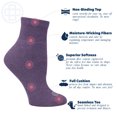 thumbnail image 3 of Doctor's Choice Diabetic Full Cushion Quarter Women's Socks, Medium, Women's Shoe Size 6-10, 4 Pack, 3 of 8