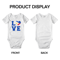 thumbnail image 3 of Love Philippines Flag Heart Boy Girl Bodysuits (White, 3-6 Months), 3 of 5
