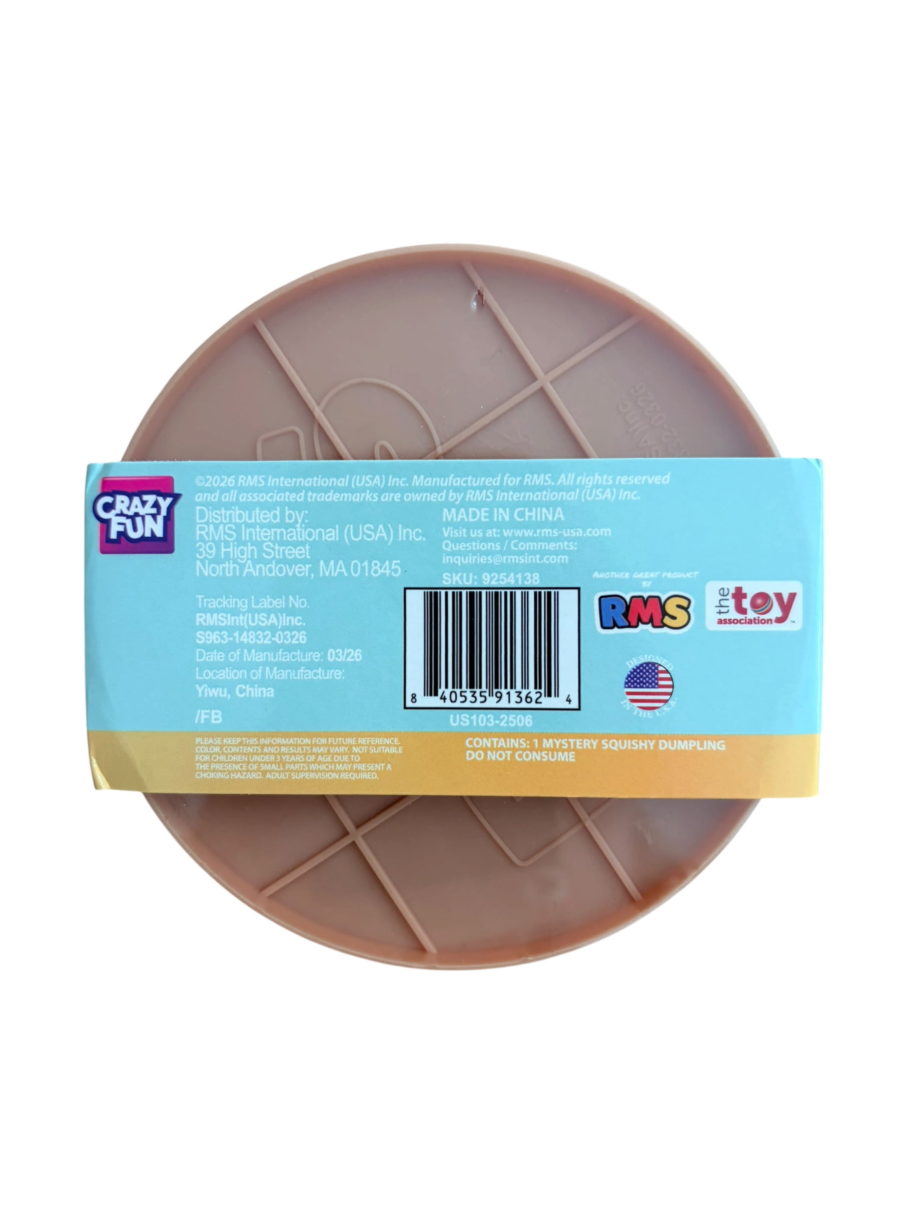 RMS Crazy Fun The Original Mystery Dumpling Stuffed Bun Edition
