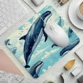 thumbnail image 2 of Whale Printed Square Mouse Pad Desk Mat, Non-Slip Rubber Bottom Gaming Mouse Mat for Office, 8.3x9.8 Inch, 2 of 6