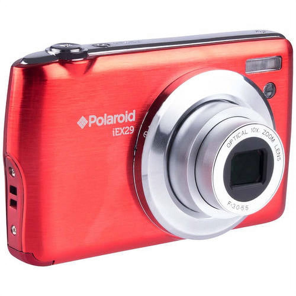 Polaroid 18.0 Megapixel Digital Camera - 10x Optical/4x Digital - 2.7-inch TFT LCD Display - Red