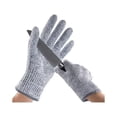 thumbnail image 1 of 1 par de guantes resistentes a cortes de grado 5, materiales de calidad alimentaria, guantes de trabajo de cocina, corte de carne, grabado, gris, L Sincero Electrónica, 1 of 5