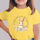thumbnail image 2 of Manga Corta Crop Top para Niños con Lindo Estampado de Pascua, Cuello Redondo Casual Graphic Tee para 3-14 Años, Tela Suave Transpirable, 2 of 5