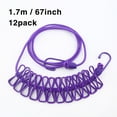thumbnail image 6 of Miyuadkai Hangers Clearance Sales Portable Travel Clothesline with 12Pcs Clothespins Travel Gadgets for Outdoor and Indoor Use Purple, 6 of 6