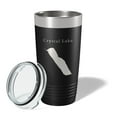thumbnail image 2 of Crystal Lake Map Tumbler Travel Mug Insulated Laser Engraved Coffee Cup Vermont 20 oz Black, 2 of 5