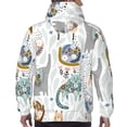 thumbnail image 7 of Rateoe Cute Colorful Animal Pattern Mens Hoodie, Pullover Hooded Sweatshirt, Kangaroo Pocket Hoodie Ideal for Daily Wear, Travel and Home-X-Large, 7 of 7