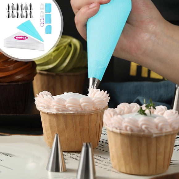 Vaidha 120 Pcs Decorating Mouth Set DIY Baking Tools Cream Decorating Mouth Cake Piping Bag