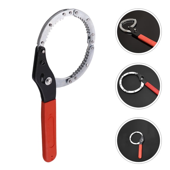 LEORX 1Set 45 Steel Plastic Oil Filter Remover Compatible With Automotive Repair 9.04X5.50X0.39In