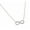 Silver, variant on Sterling Silver 925 Gold Plated Clear CZ Infinity Pendant Necklace - STP01381GP