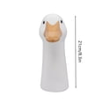 thumbnail image 2 of Goose Vase Clearance Resin Cute Flower Vase Goose Birthday Party Table Centerpieces White Animal Planter Pot Home Decor for Office Living Room Kitchen Bathroom Decor Housewarming Gifts, 2 of 9