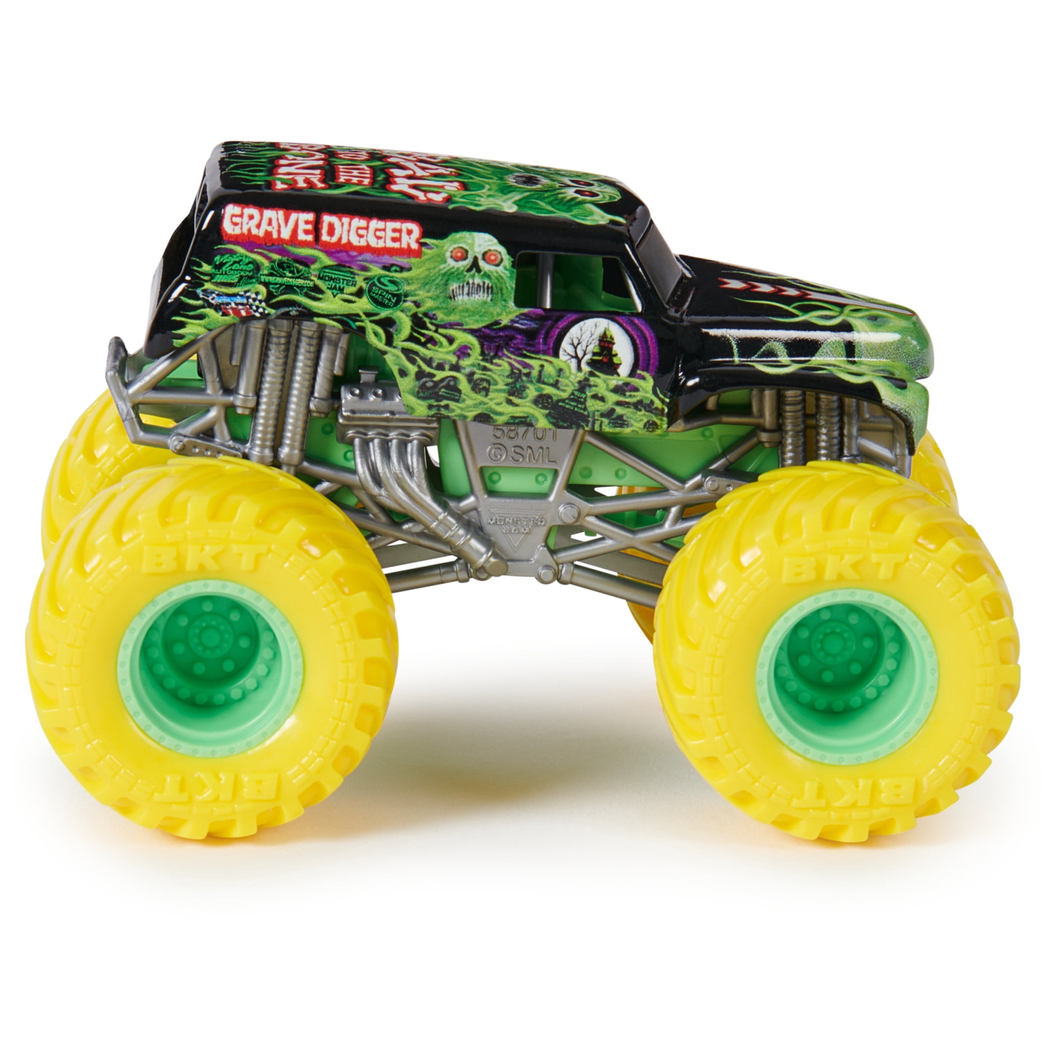 Monster Jam, Official Grave Digger Vs. Max D Die-Cast Monster Trucks, 1:64 Scale, Kids Toys for Boys Ages 3 and up