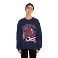 thumbnail image 4 of America Flag Cowboy Skull Unisex Heavy Blend™ Crewneck Sweatshirt, 4 of 9