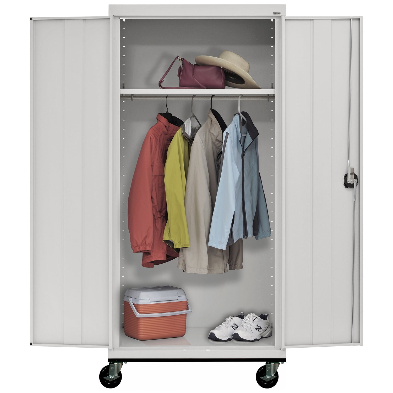 Sandusky Lee 36"W x 24"D x 78"H Steel Transport Mobile Wardrobe