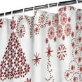 thumbnail image 3 of White Christmas Tree Pattern Shower Curtain 72"x72" ,Bathroom Decorative Shower Curtains Set with 12 Hooks,Modern Waterproof Washable Shower Curtain, 3 of 6