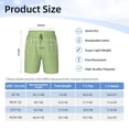 thumbnail image 4 of Cauagu Green Gingham Print Swim Trunks for Men,Youth Boys Swim Shorts Compression Liner Beach Shorts Boys' Swimming Shorts 7-20 Years Bathing Suit-Medium, 4 of 7