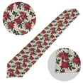 thumbnail image 2 of Ryvnso Poinsettias Holly Flower Table Runner Tablecloth Home Decoration 13 x 90 inches, 2 of 6