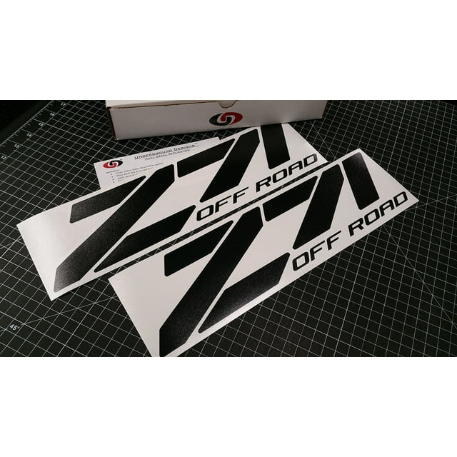 Z71 Off Road Chevy Fender Decal Tailgate Sticker 15" (Flat Blackout)
