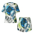 thumbnail image 4 of Lsque Game All Day Women's Short-Sleeved Pajama Set - 2 Piece Soft and Lightweight Sleepwear Set-, 4 of 9