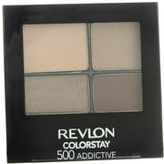 Revlon ColorStay 16 Hour Eye Shadow, Addictive [500] 0.16 oz (Pack of 4)