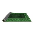 thumbnail image 2 of Ahgly Company Indoor Rectangle Abstract Emerald Green Modern Area Rugs, 2' x 5', 2 of 4