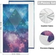 thumbnail image 2 of GZHJMY Galaxy Soft Hand Towels, 2 Pcs Absorbent Bath Towel Decorative Fingertip Towels for Bathroom Gym Spa Hotel Beach Swimming Pool,14.4"x 28.3", 2 of 7