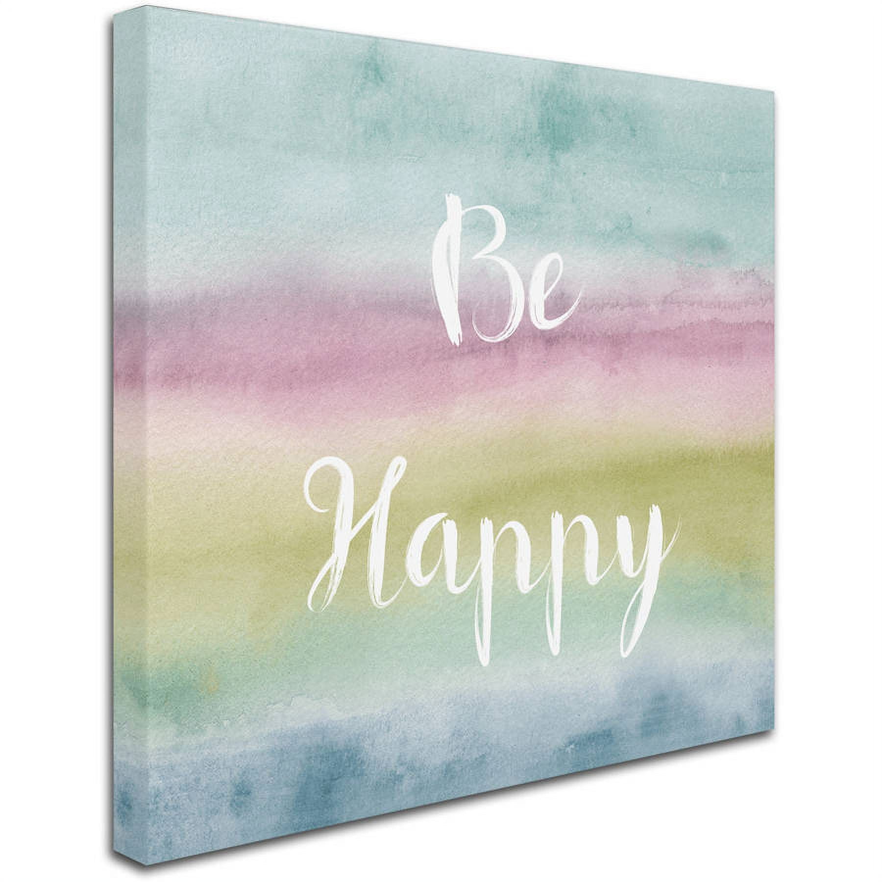 Trademark Fine Art "Rainbow Seeds XIV Cool Happy" Canvas Art by Lisa Audit