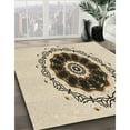 thumbnail image 2 of Ahgly Company Indoor Round Patterned Wheat Beige Area Rugs, 6' Round, 2 of 6