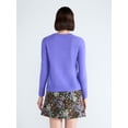 thumbnail image 3 of Free Assembly Women's and Women's Plus Cashmere Sweater with Long Sleeves, Sizes XS-4X, 3 of 5