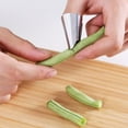 thumbnail image 3 of 5pcs Réglables en Acier Inoxydable Finger Protector Manuel Peeling Haricots Dispositif Ustensiles de Cuisine pour Couper la Découpe Peeling Peeling Skinning, 3 of 8