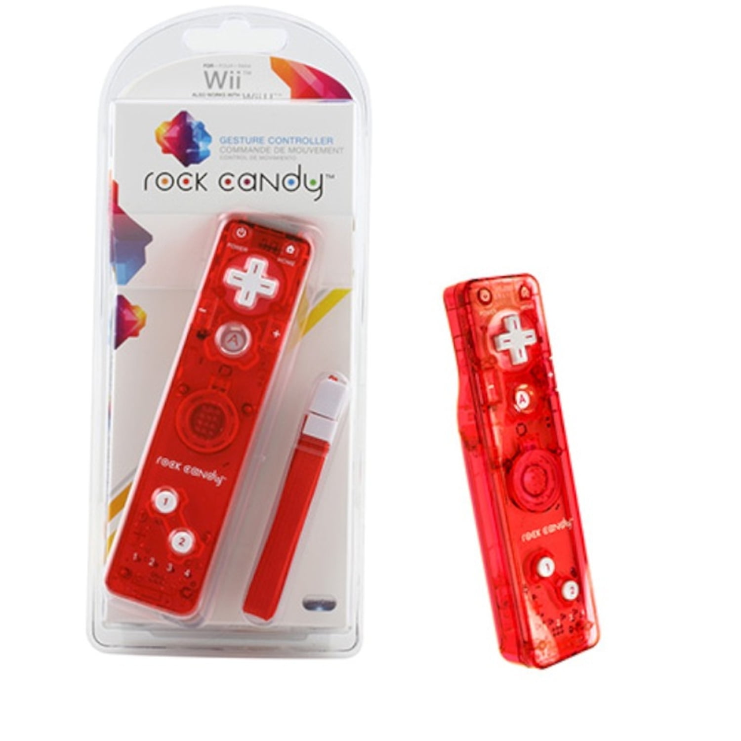 PDP PL8560B Rock Candy For Nintendo Wii Gesture Controller RED