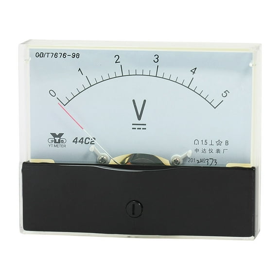 Analog Panel Voltmeter DC 0 - 5V Measuring Range 1.5 Accuracy 44C2