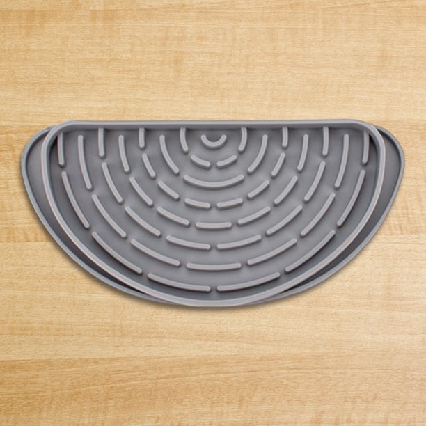 Bandeja Colectora De Goteo Del Refrigerador Bandeja colectora de goteo para refrigerador Dispensador de agua de silicona Colector de goteo (Gris B) Wdftyju Libre de BPA